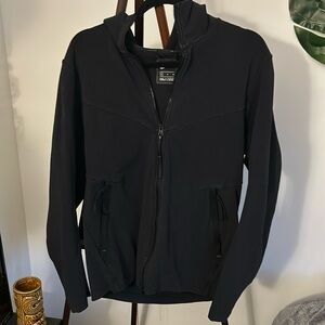 Nike black double zipper training jacket